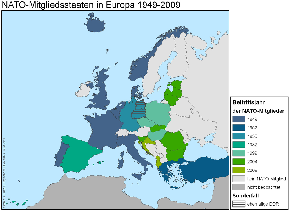 Nato Staaten Karte